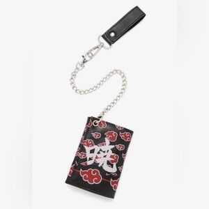 Naruto black & red wallet with chain hot topic